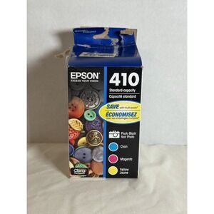 Epson 410 Photo Black & Color Ink Set T410520 OEM NEW Factory Sealed Exp 2027!!
